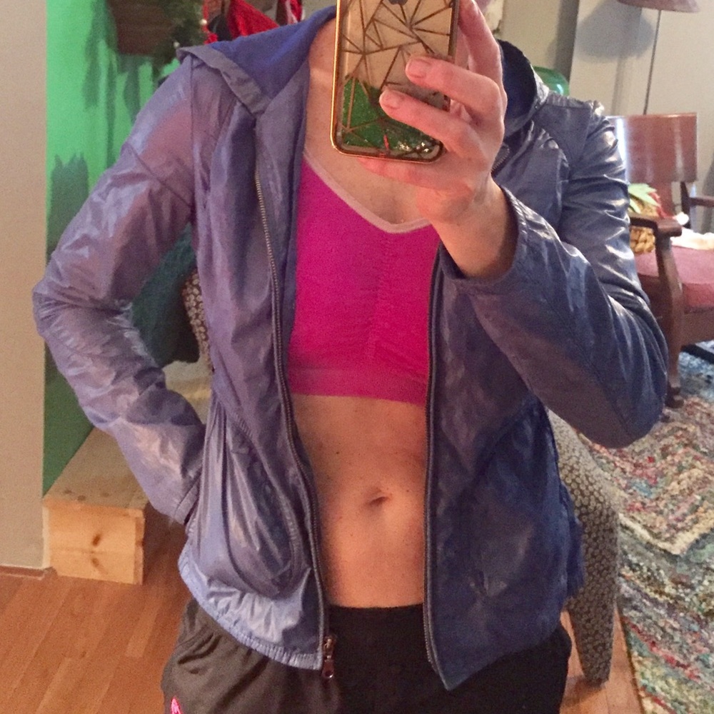 EMILIO PUCCI royal blue track jacket/pockets/hood